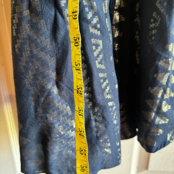 Elan navy blue metallic maxi Medium dress-NWOT - Picture 4 of 4